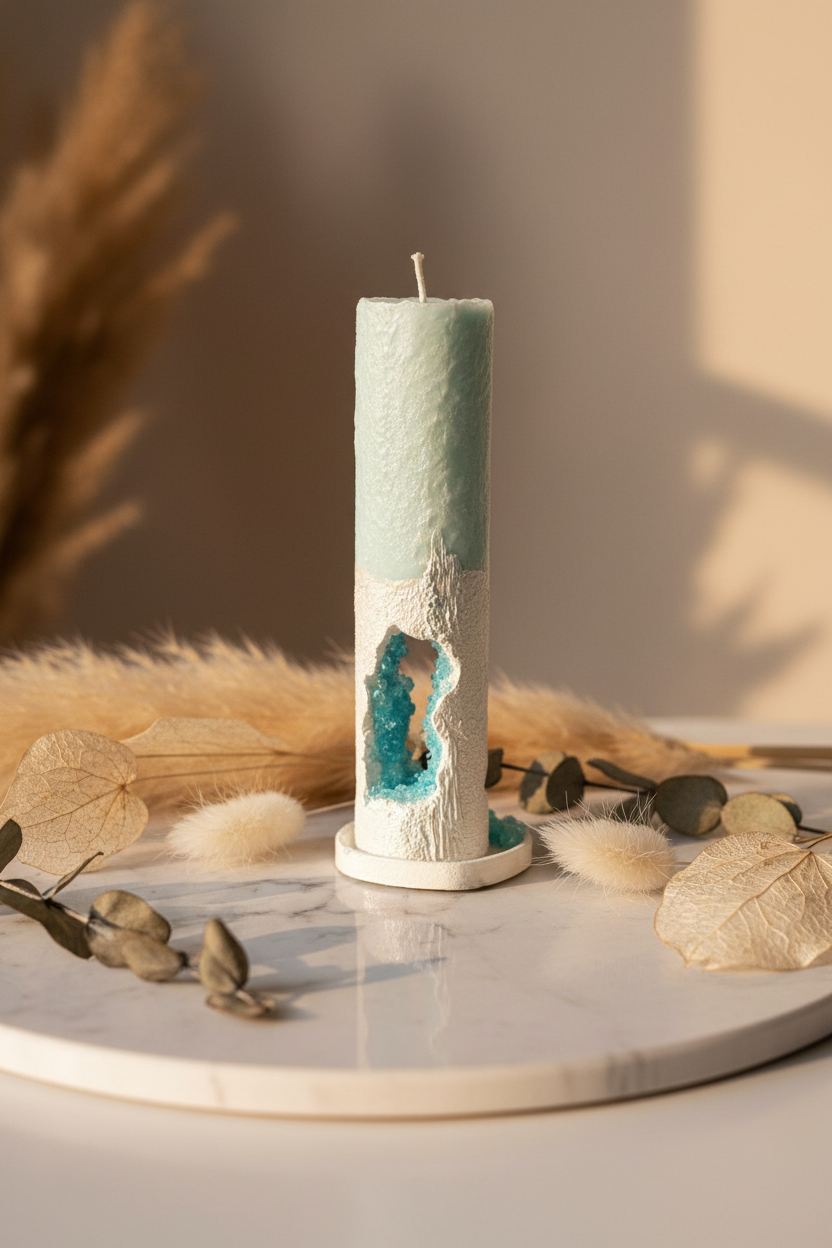 CADÈME Muse – El Yapımı Dekoratif Soya Wax Mum, yaşam tarzı çekimi