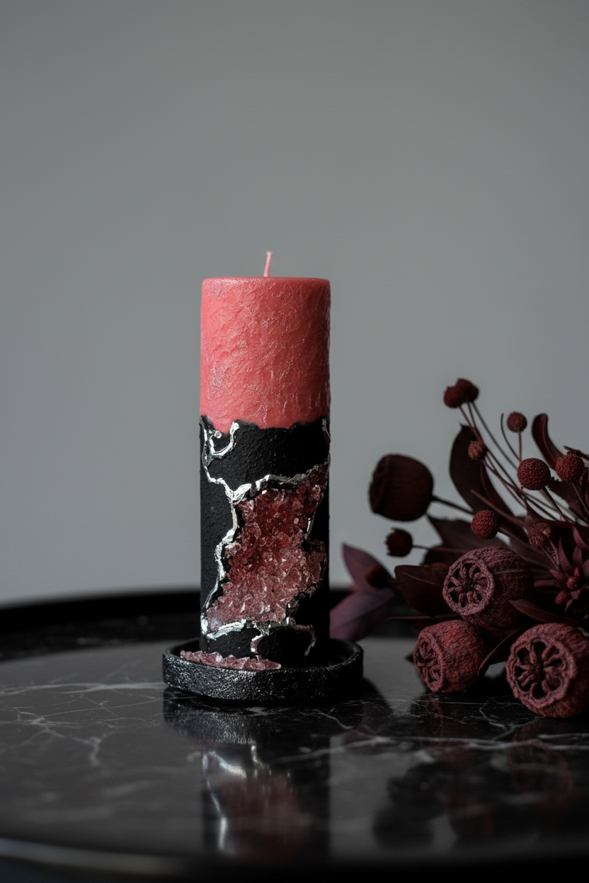 CADÈME Karmen – El Yapımı Dekoratif Soya Wax Mum, yaşam tarzı çekimi