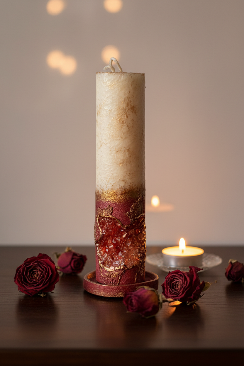 CADÈME Terra – El Yapımı Dekoratif Soya Wax Mum, yaşam tarzı çekimi