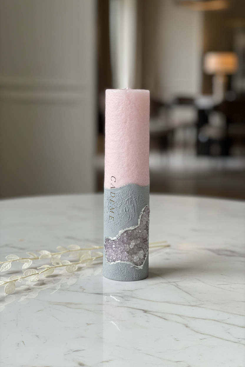 CADÈME Mary – El Yapımı Dekoratif Soya Wax Mum, yaşam tarzı çekimi