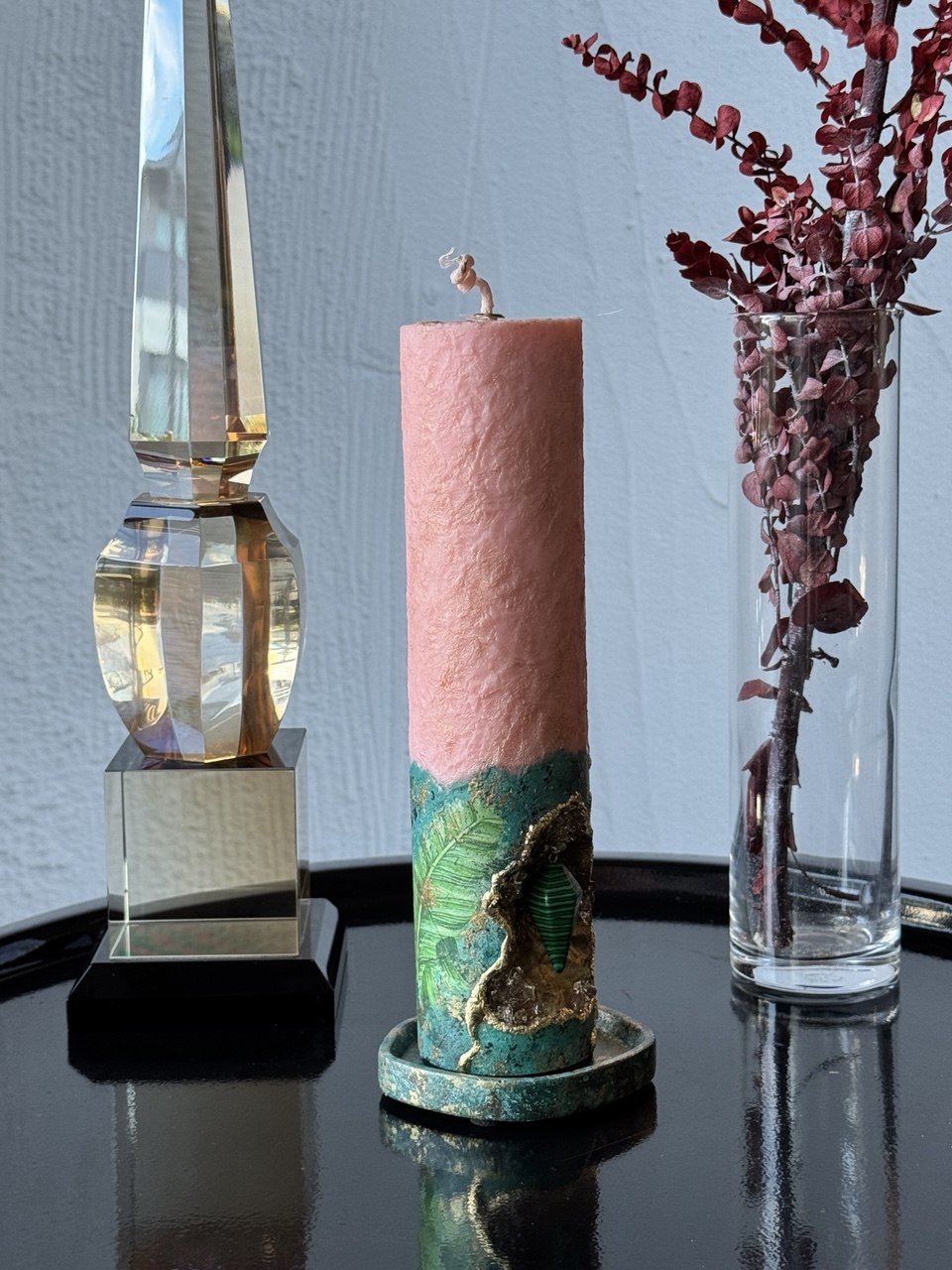 CADÈME Malakhit– El Yapımı Dekoratif Soya Wax Mum